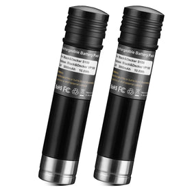 LORDONE 2-pack Ni-MH replacement batteries for Versapak, front view, ready for home projects