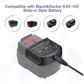 LORDONE battery charger with 9-18V multi-output powers tools efficiently on site.