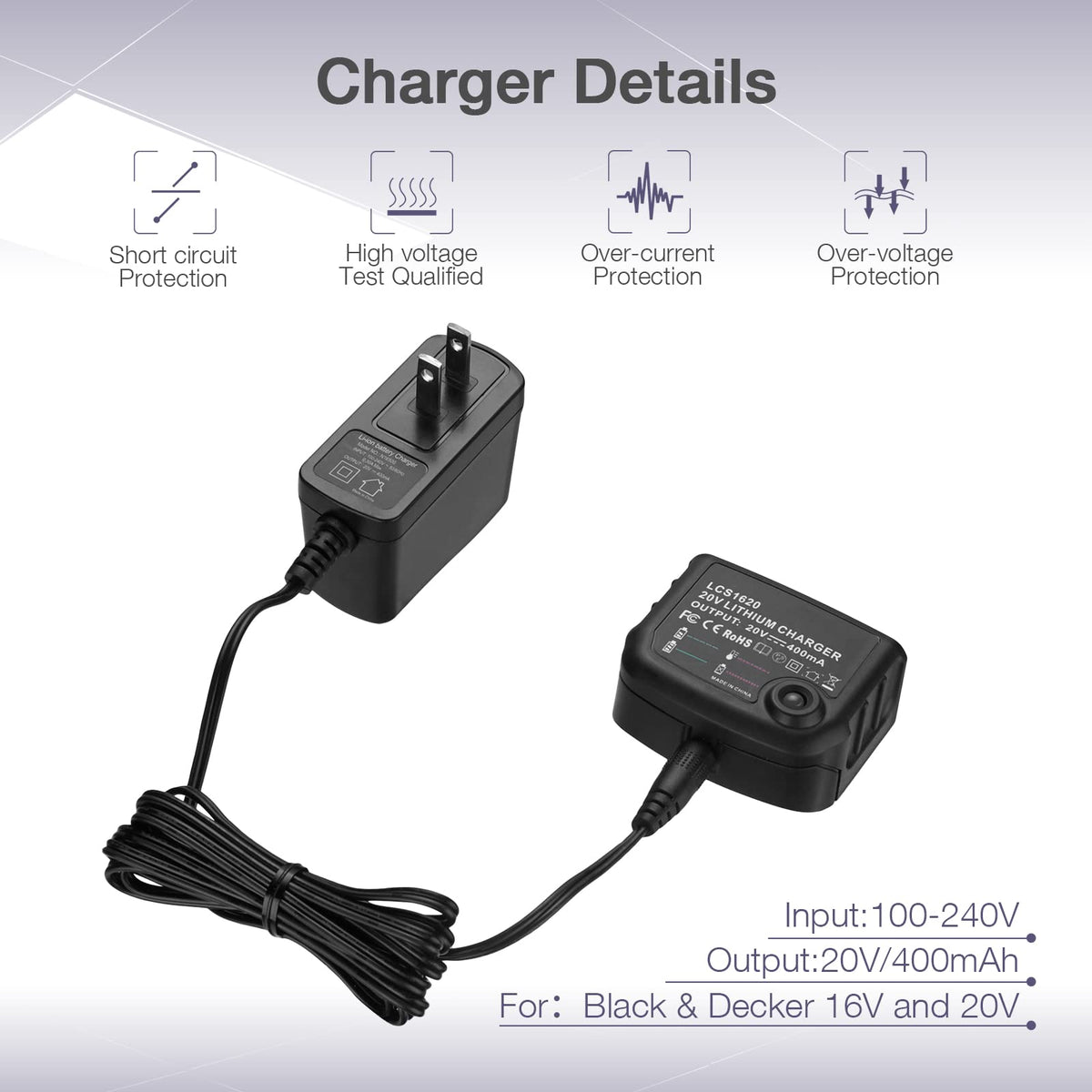 LORDONE battery-in-use in a cordless tool supports extended runtime.