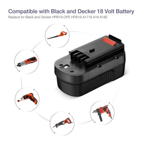 LORDONE NST/NHT compatible battery covers a wide range of Black+Decker tools.