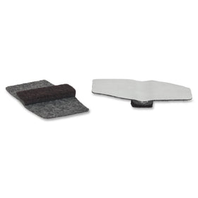 Lorell wraparound floor savers gray 16-pack packaged for easy replacement