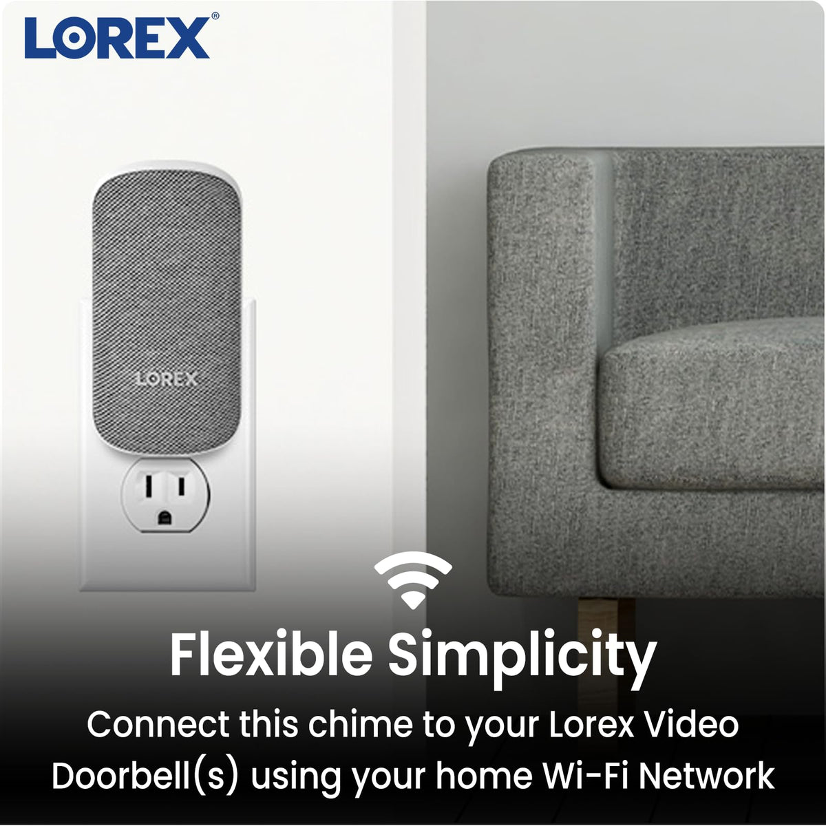 Lorex Add-on Chime with QR code scan enables easy app integration