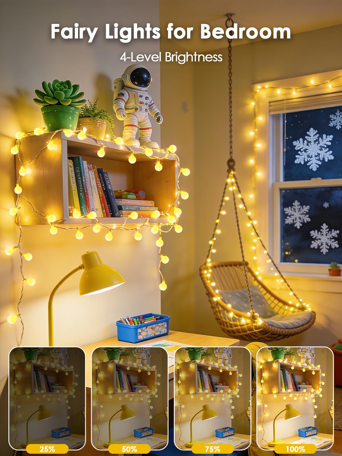 LORRYTE IP44 waterproof design withstands rain for outdoor décor