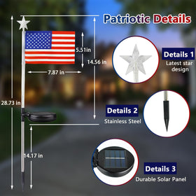 LORRYTE IP65 waterproof flag lights withstand rain for year-round porch decor.