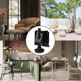 LOSCHEN adjustable feet stabilize shelving and bookcases on uneven surfaces.