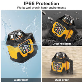 LotaTools five-section grade rod supports precise leveling across uneven terrain