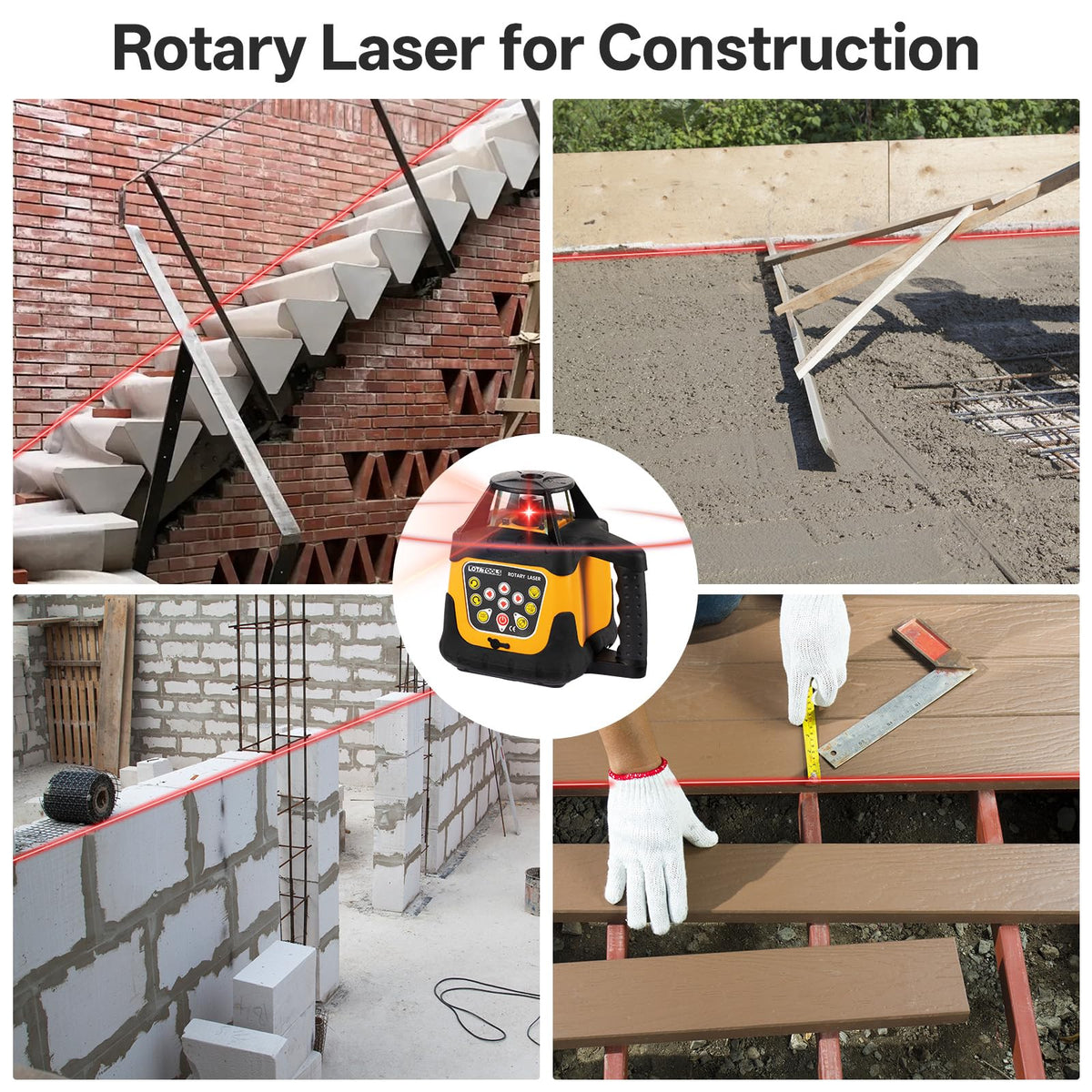 LotaTools heavy-duty wall mount for versatile placement and alignment