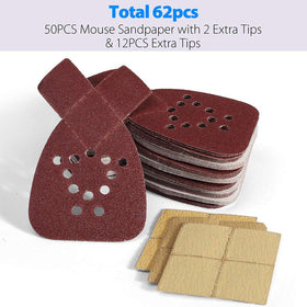 LotFancy grit range 60–220 for versatile shaping to finishing tasks
