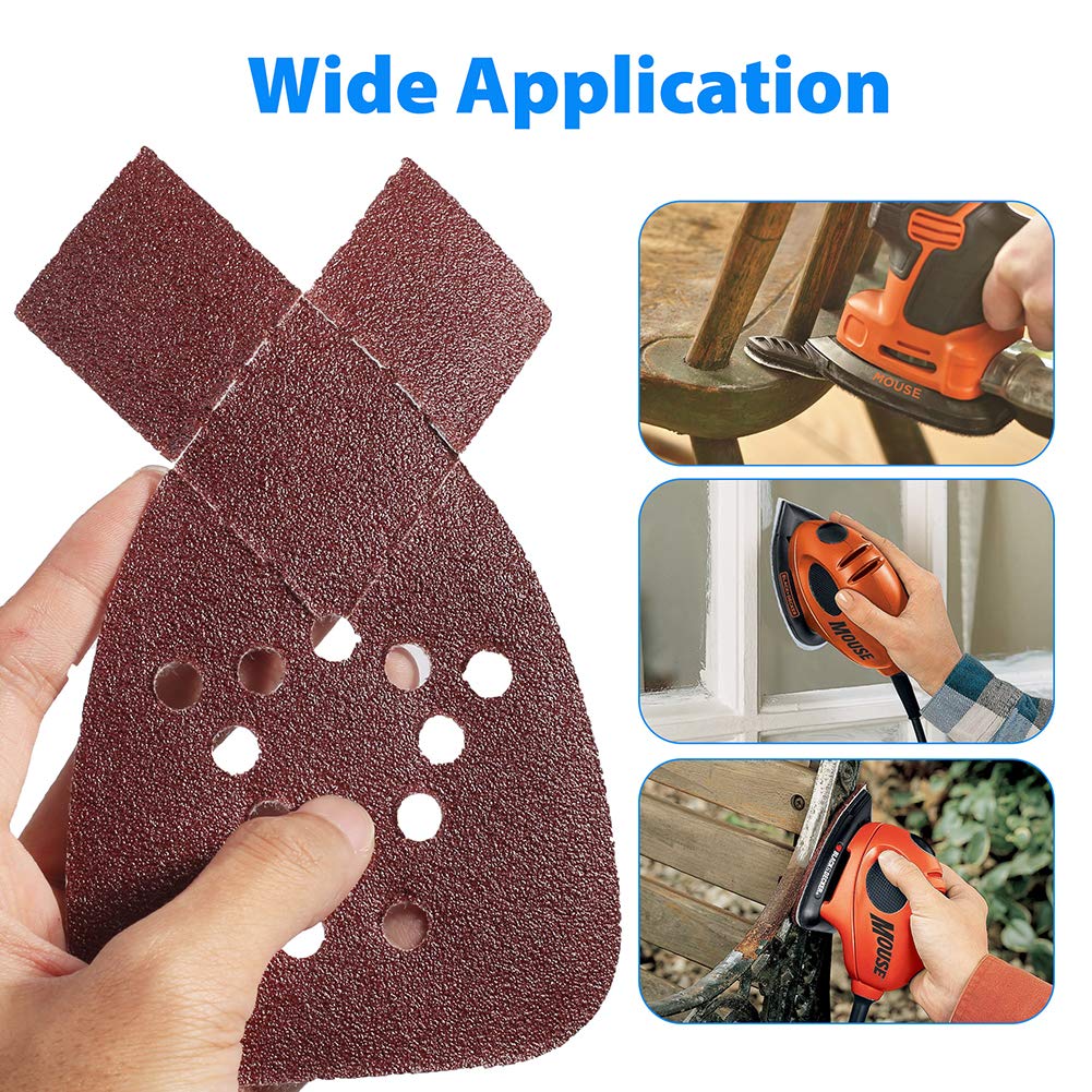 LotFancy aluminum oxide sandpaper offers durable abrasion