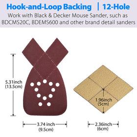 LotFancy hook-and-loop backing enables fast paper changes