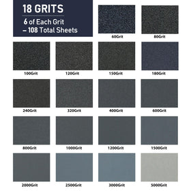 LotFancy silicon carbide sheets provide durable, fast-cutting performance