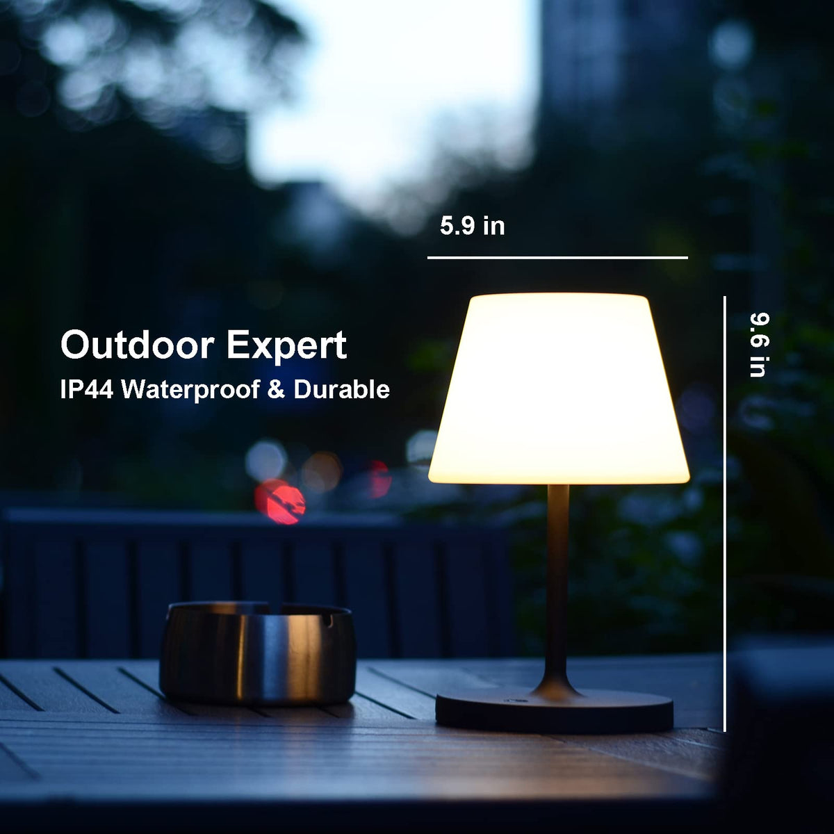 Lotitol 2700K LED dimmable lamp for bedroom or balcony scenes