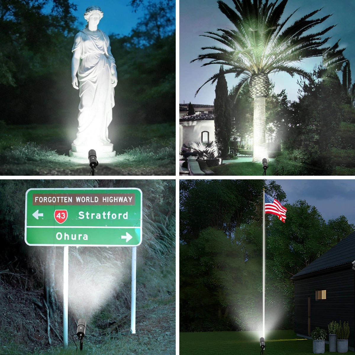 LOTMOS IP65 waterproof outdoor spot light withstands rain