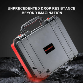 LOTOCASE 18V battery storage accommodates up to 12.0 Ah packs.