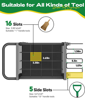Lotspasie heavy-duty metal construction offers durable storage for outdoor use.
