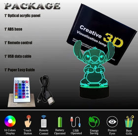 Louhh acrylic panel night light with 3D visual effect