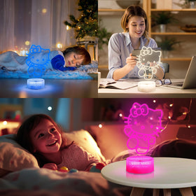 LOUHH Kitty Night Light adds charming decorative lighting to a child's bedroom