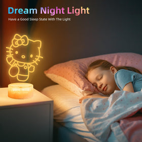 LOUHH Kitty Night Light offers dual start modes via USB or battery power