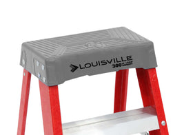 Louisville Ladder FS1502 fiberglass rails provide nonconductive safety for electrical tasks.