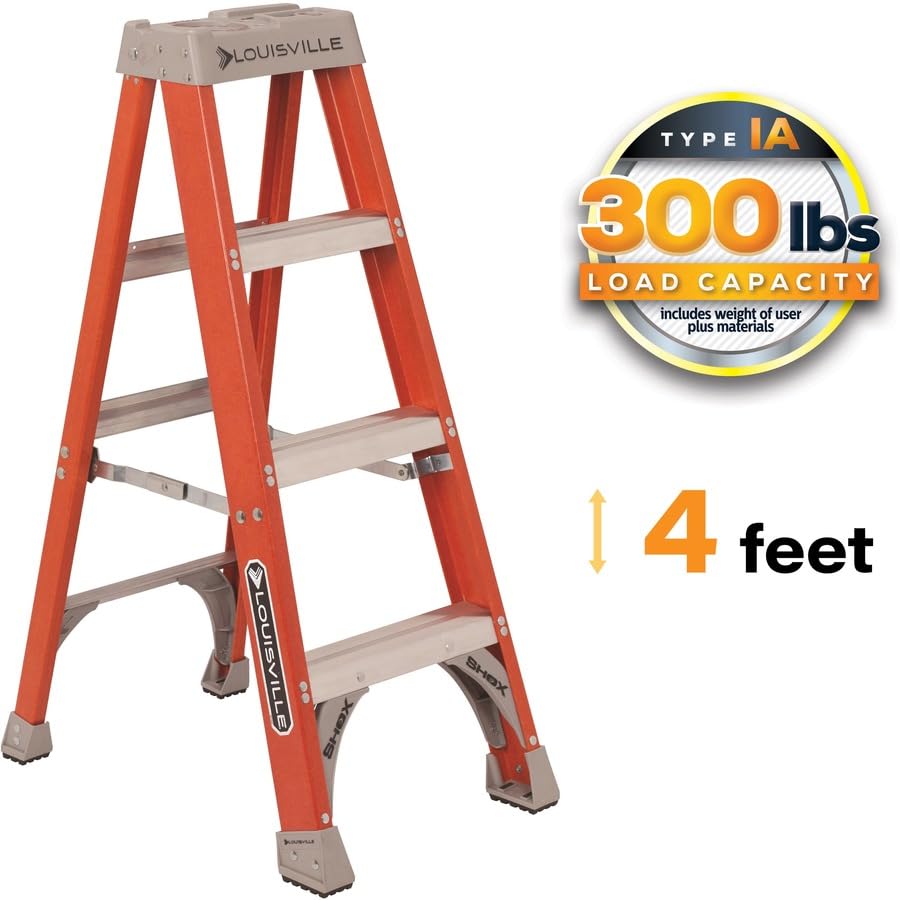Non-conductive fiberglass rails of Louisville Ladder for electrical environments