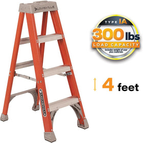 Non-conductive fiberglass rails of Louisville Ladder for electrical environments