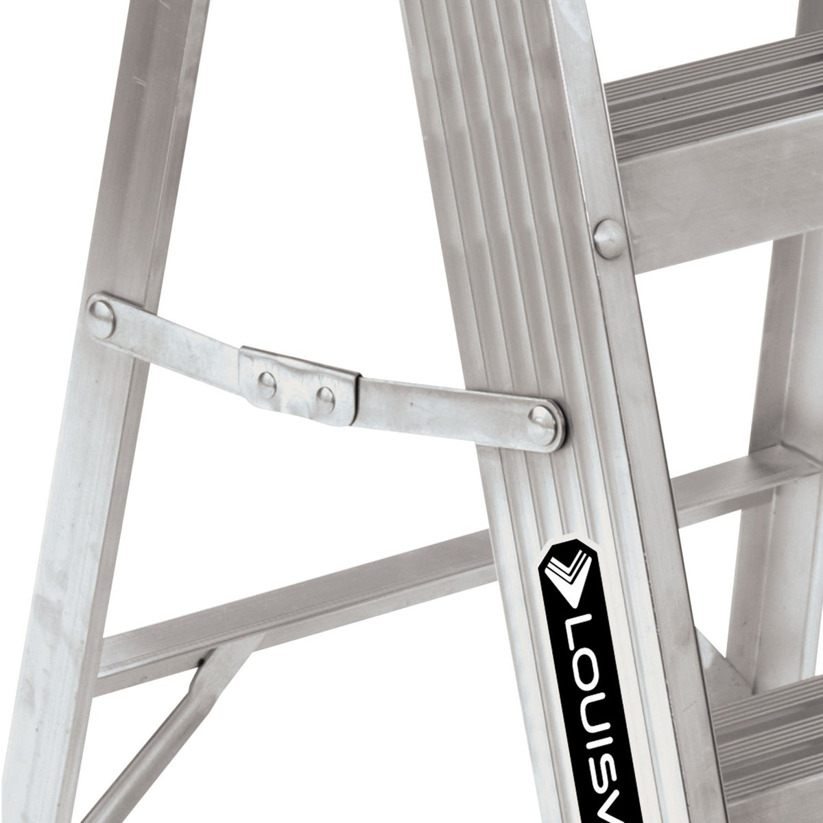 Louisville Ladder non-slip feet ensure secure footing.