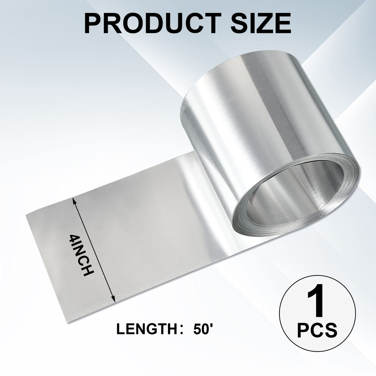Lounsweer aluminum roll flashing close-up shows rust resistance for durable outdoor use.