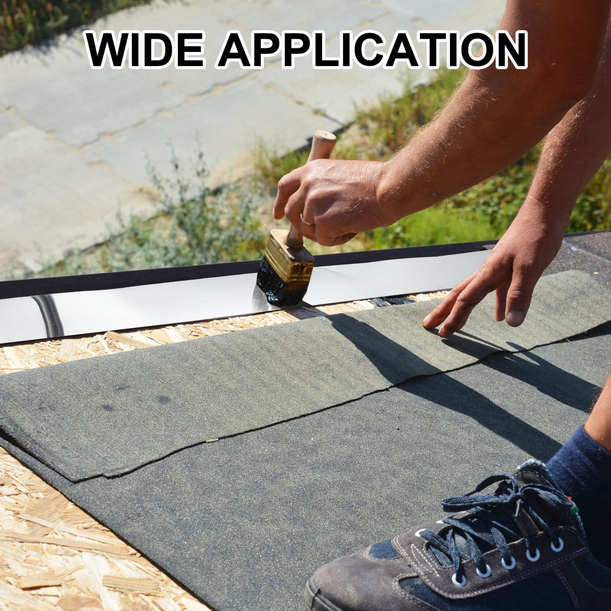 Lounsweer flashing on roof surface helps prevent stains and moisture intrusion.
