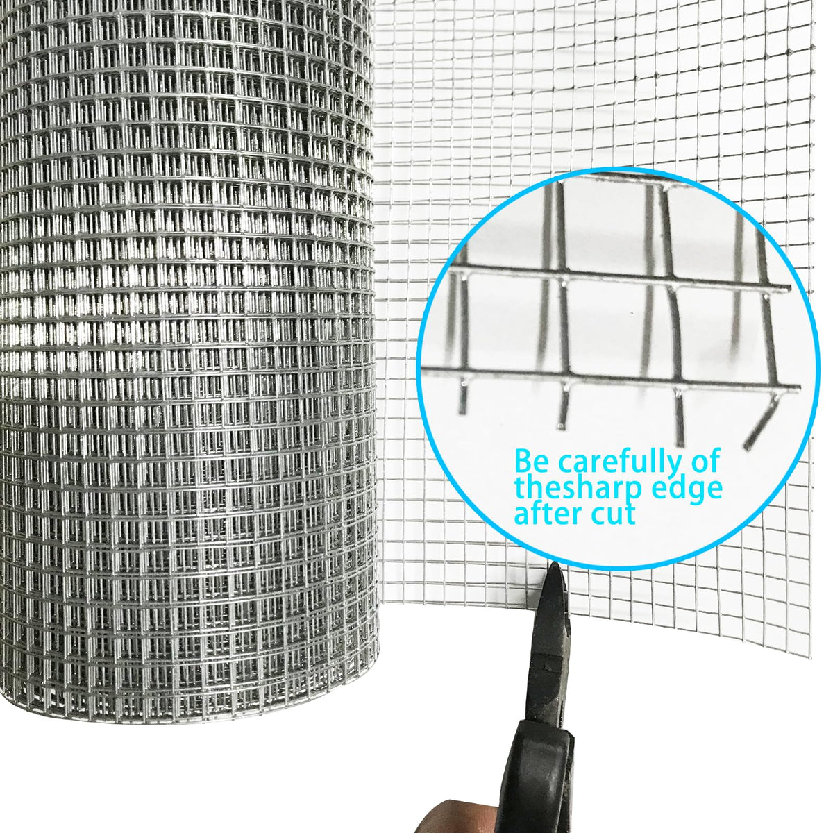 LOVEERCT chicken wire fence keeps beds safe while blending with landscape.