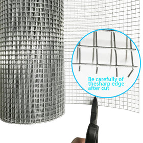 LOVEERCT chicken wire fence keeps beds safe while blending with landscape.