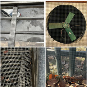 LOVEERCT rehab cage suitable for small mammals and humane containment.