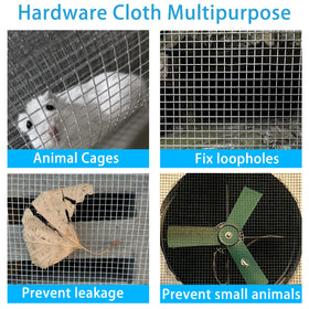 LOVEERCT welded wire cloth galvanized after welding for durability in outdoor use.