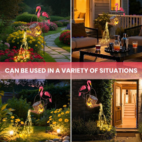 LOVERUIS Flamingo solar panel highlights efficient lighting for lasting outdoor accents.