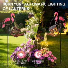 LOVERUIS Flamingo decor in packaging imagery hints at a gift-ready outdoor piece.