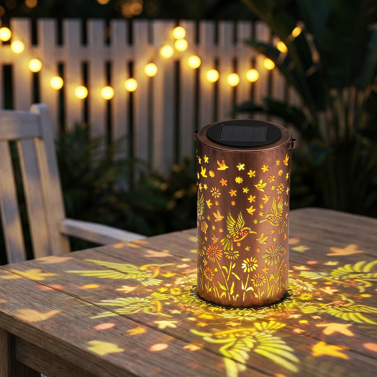 LOVERUIS IP65-rated lantern withstands rain, sun, and snow outdoors
