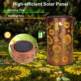 LOVERUIS solar-powered garden lantern for cordless evenings.