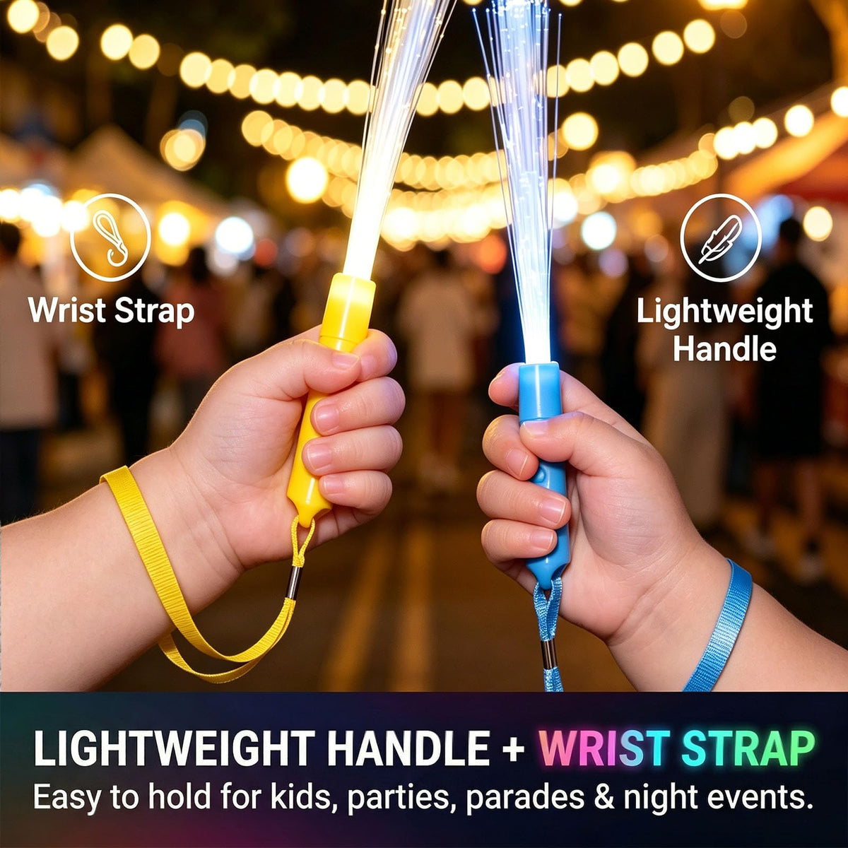 LovesTown glow sticks used as wedding and event photo props for vibrant lighting.