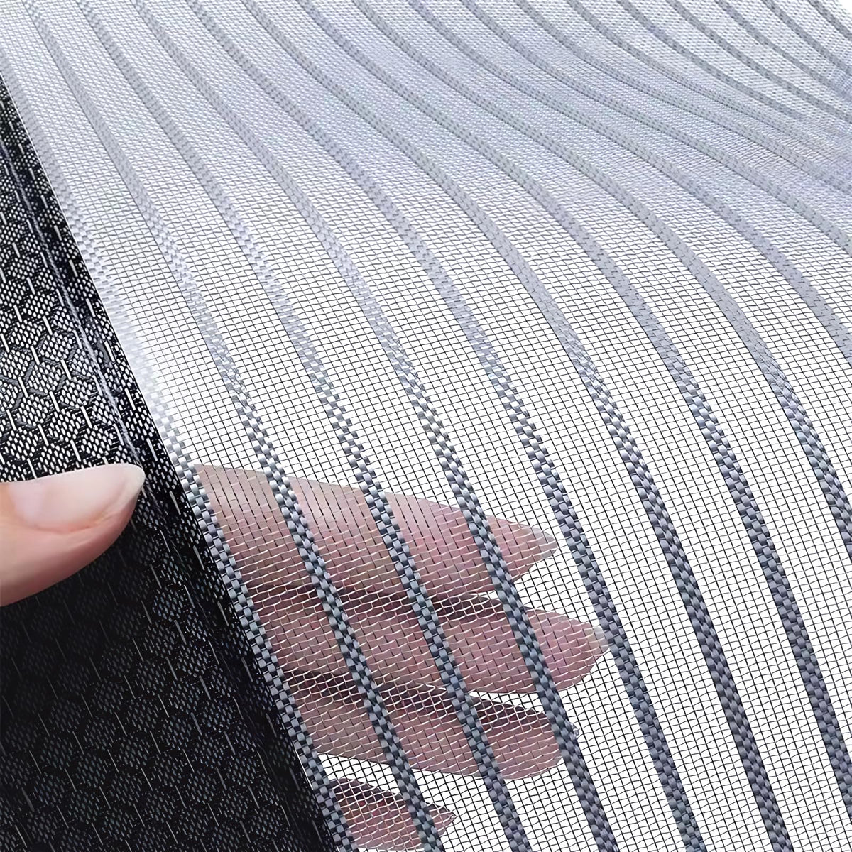 Loviga heavy-duty door screen close-up showing durable fiberglass mesh for pet-friendly use