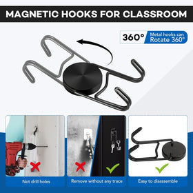 LOVIMAG magnetic hook dual-hook design increases hanging capacity.