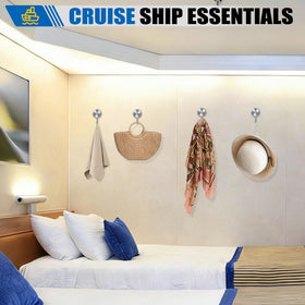 LOVIMAG magnetic hooks mounted on ship cabin wall for easy access.