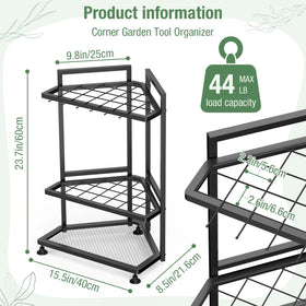 Lovind steel yard tool organizer offers durable, rust-resistant storage for long-handled tools.