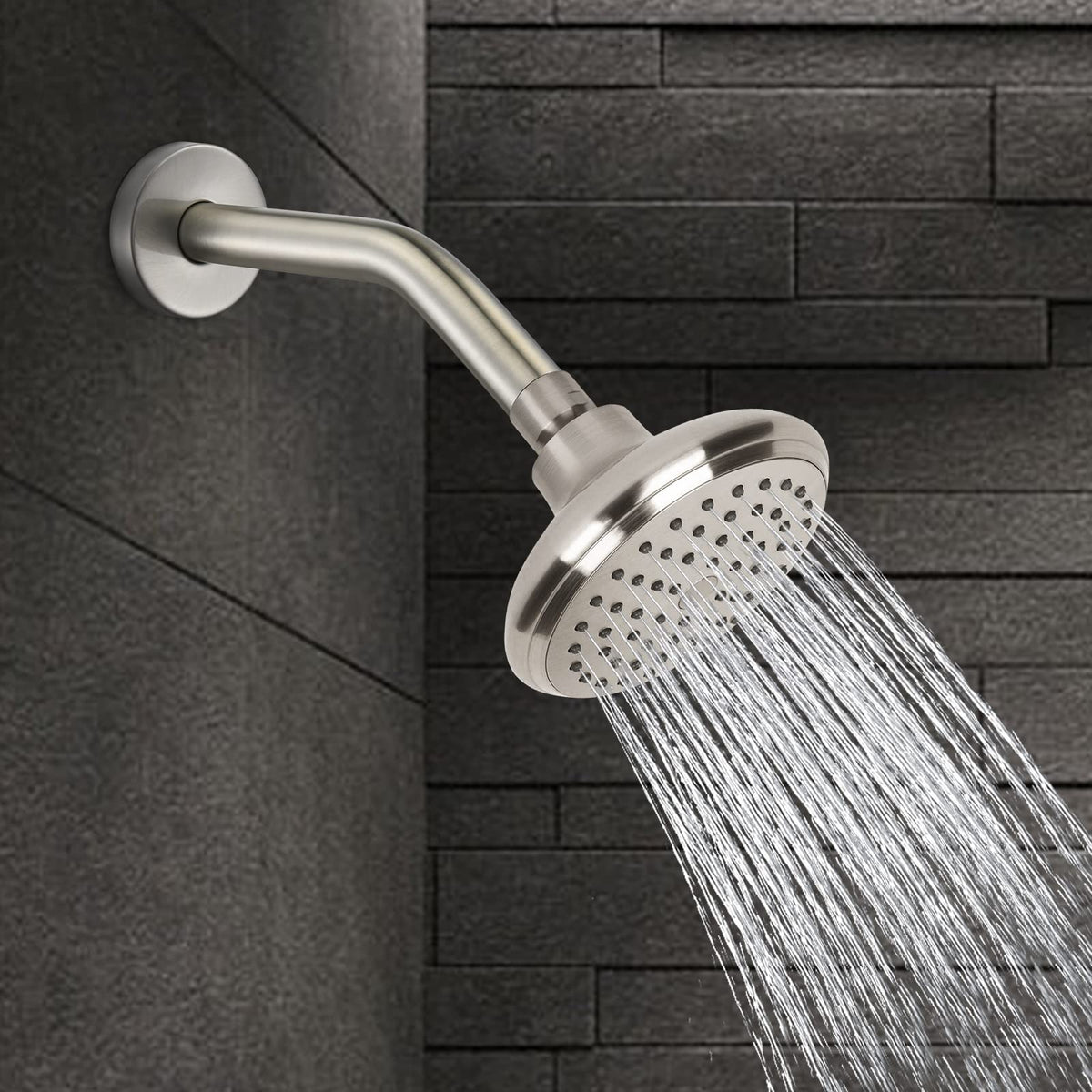 LOWCUS 123815BN brushed nickel finish detail showing corrosion resistance.