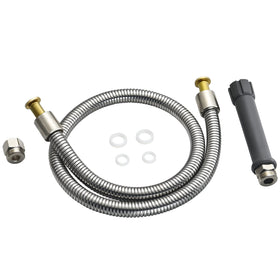 Lowcus B0044H hose features a heat-resistant gray handle for safe, comfortable operation.