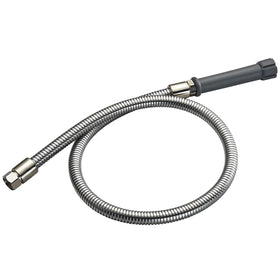 Lowcus B0044H pre-rinse hose, 44-inch stainless steel, durable for busy kitchens.