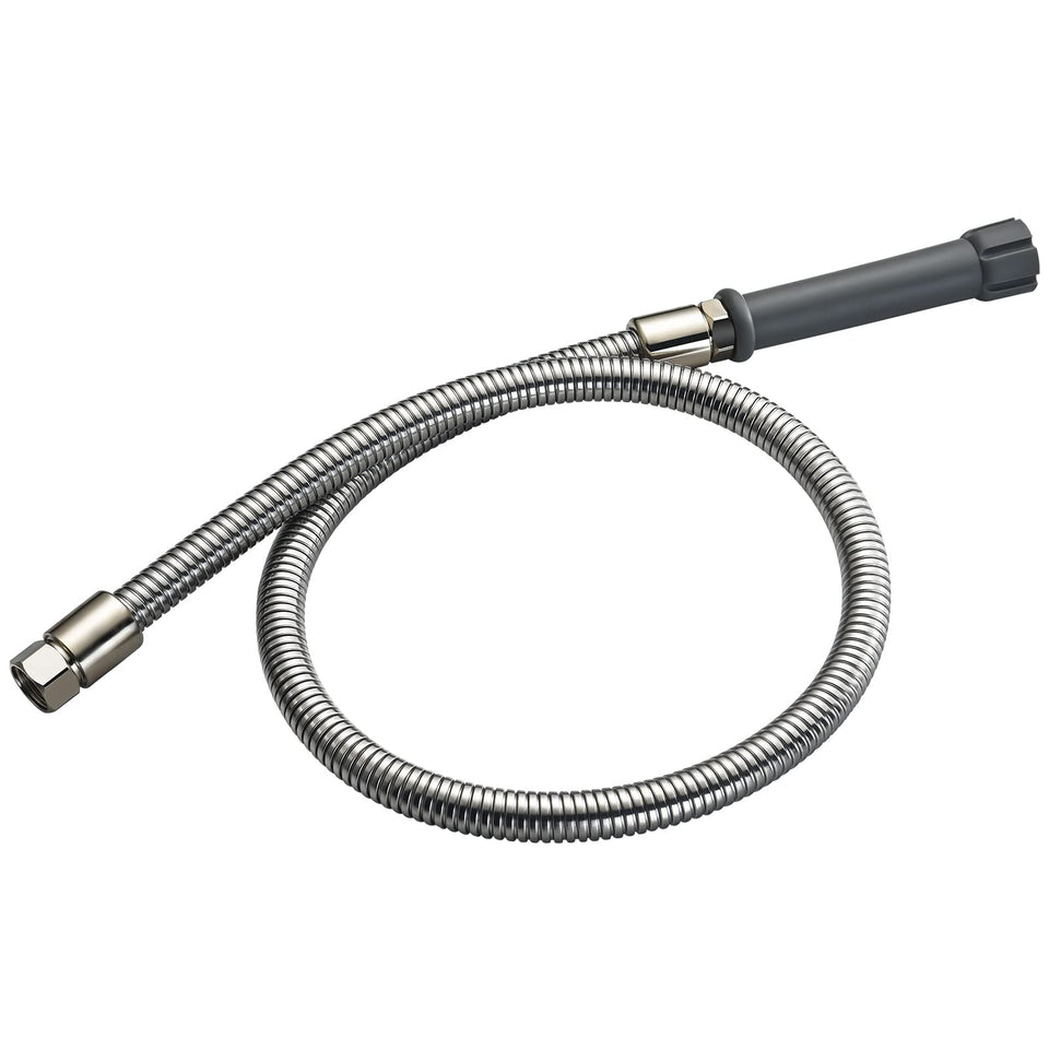 Lowcus B0044H pre-rinse hose, 44-inch stainless steel, durable for busy kitchens.