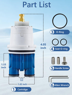 LOWCUS packaging for replacement cartridge highlights easy installation