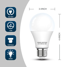 LOXYEE 5000K daylight emission highlights crisp, eye-friendly garage lighting