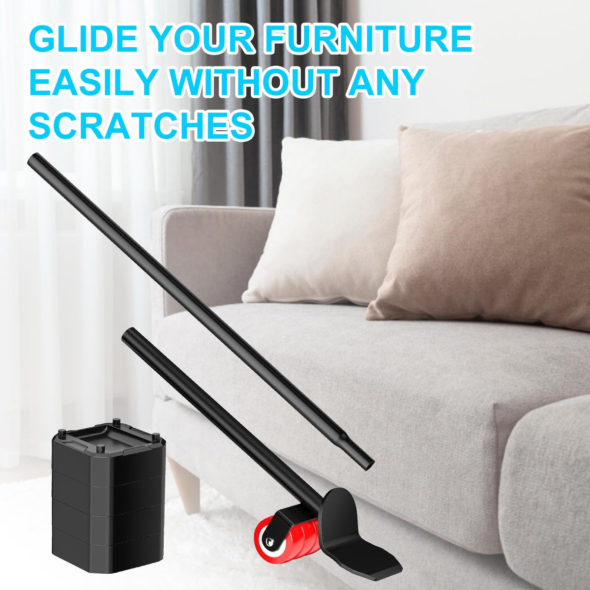LOYAL TIGER lifter supports sofas, refrigerators, and other heavy items.
