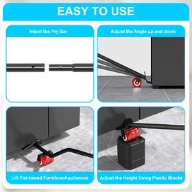 LOYAL TIGER furniture lifter with lever design enables solo lifting.