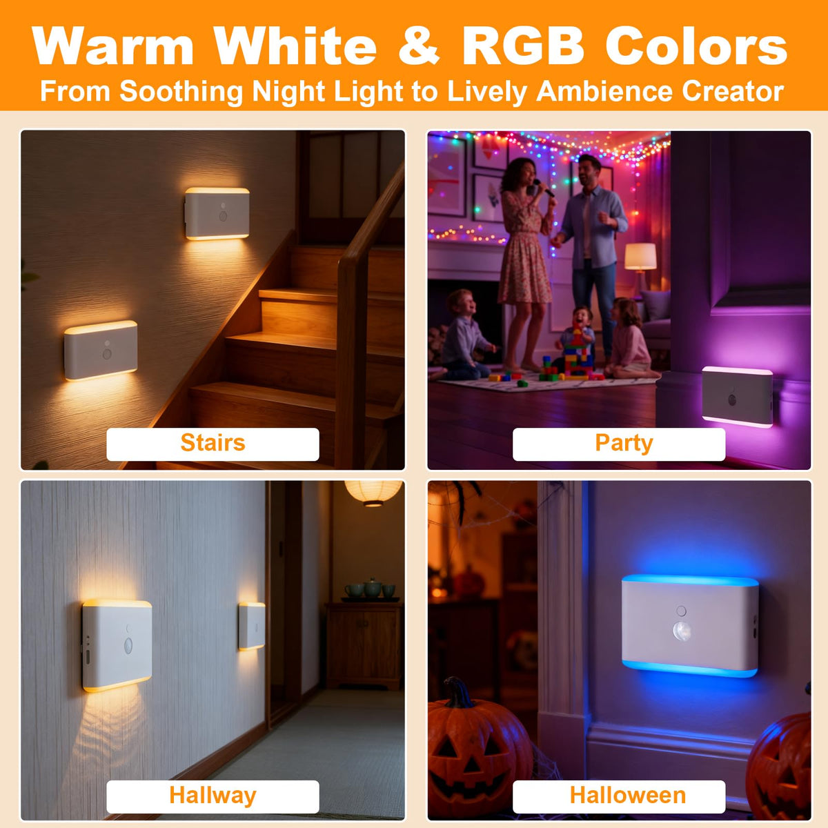 LOYAAUY rechargeable magnetic night light mounted on metal surface for hands-free lighting
